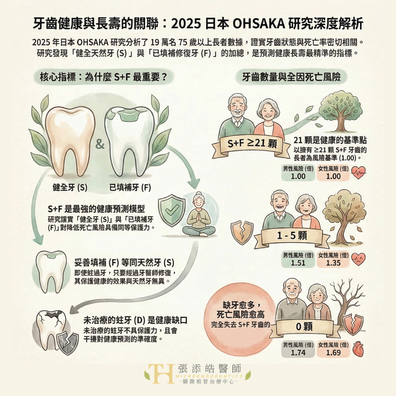從日本最新大數據看懂「功能牙 (Functional Teeth)」的真正價值。顯微根管治療張添皓醫師