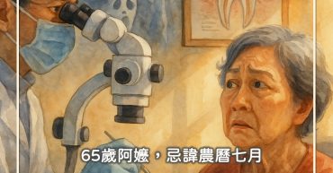 65歲阿嬤，忌諱農曆七月看牙醫、顯微根管治療！擔心一見了血，好兄弟會趁機鑽進來，那怎麼辦？